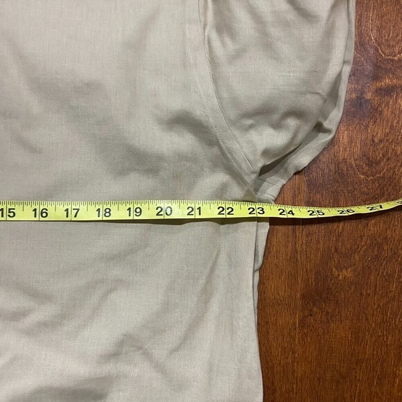 Christian Dior Double Vie Vintage Button Down Tan Brown Shirt Men's Size Medium - Picture 5 of 6